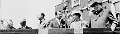 Lady CHURCHILL - Unidentified - REV. PAT KIRWIN - Dr AIDAN LONG - HELEN LONG (née Vlasto) - Sir WINSTON CHURCHILL Westerham Carnival (early 1950s)